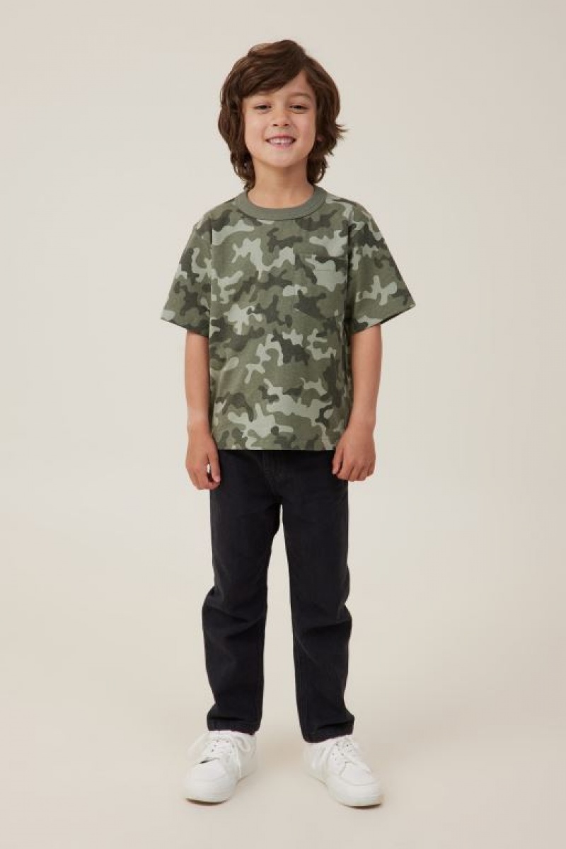 Camiseta Cotton On The Essential Corta Sleeve Niño Camuflaje | GILOfJF71Tt