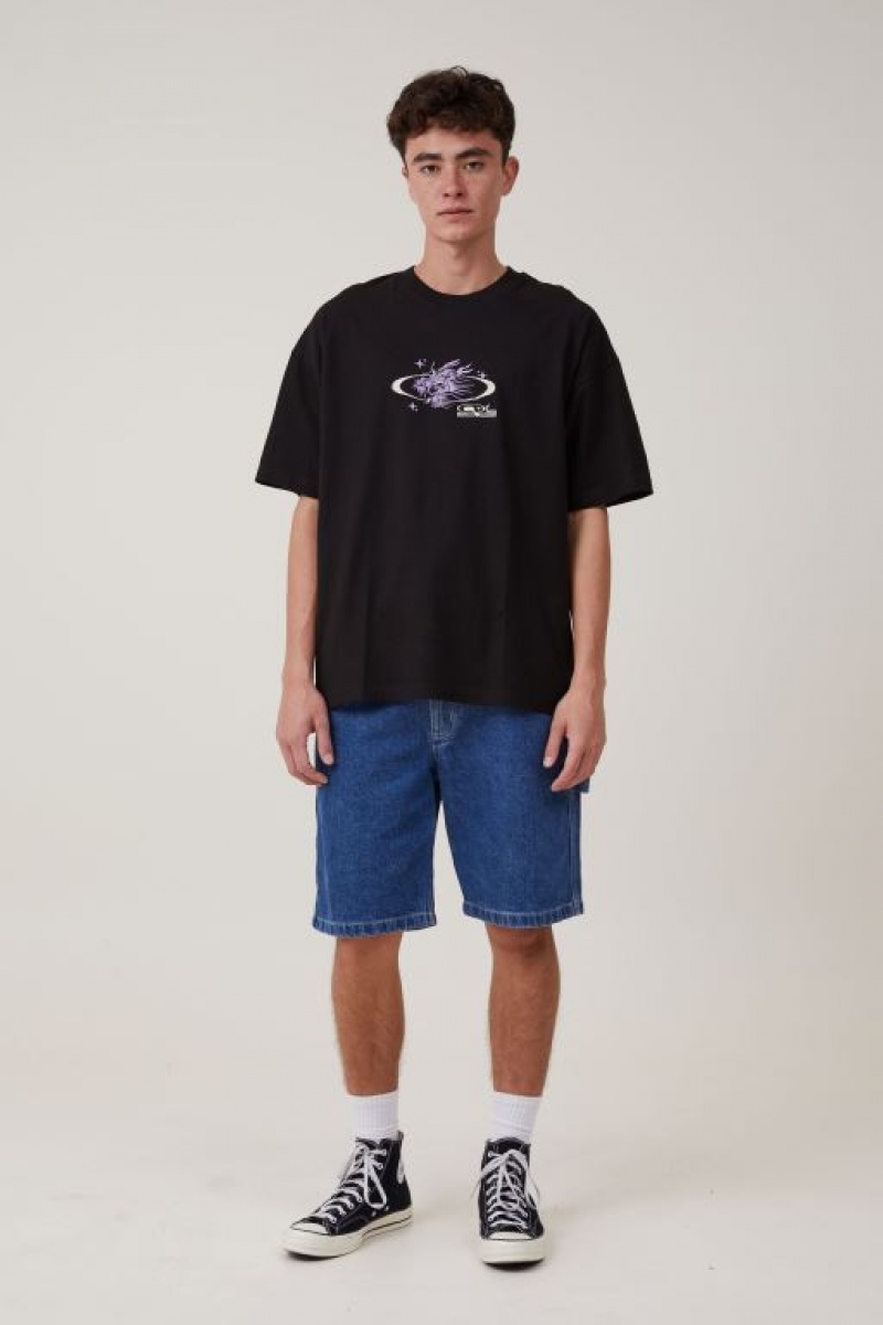 Camisetas Estampadas Cotton On Cny Vintage Oversized Hombre Negras | hmyUEJFVjrm
