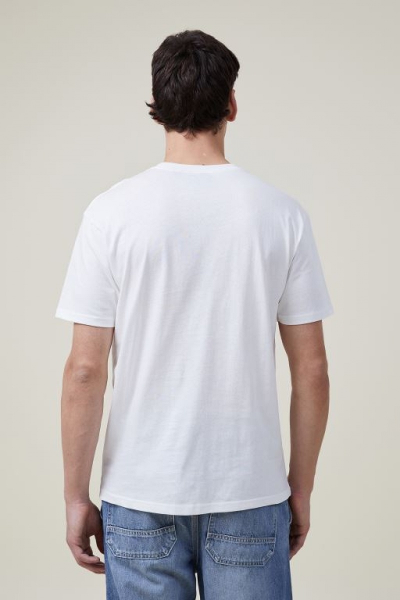 Camisetas Estampadas Cotton On Corona Premium Loose Fit Hombre Blancas | ZBLQ4CLk4Pv