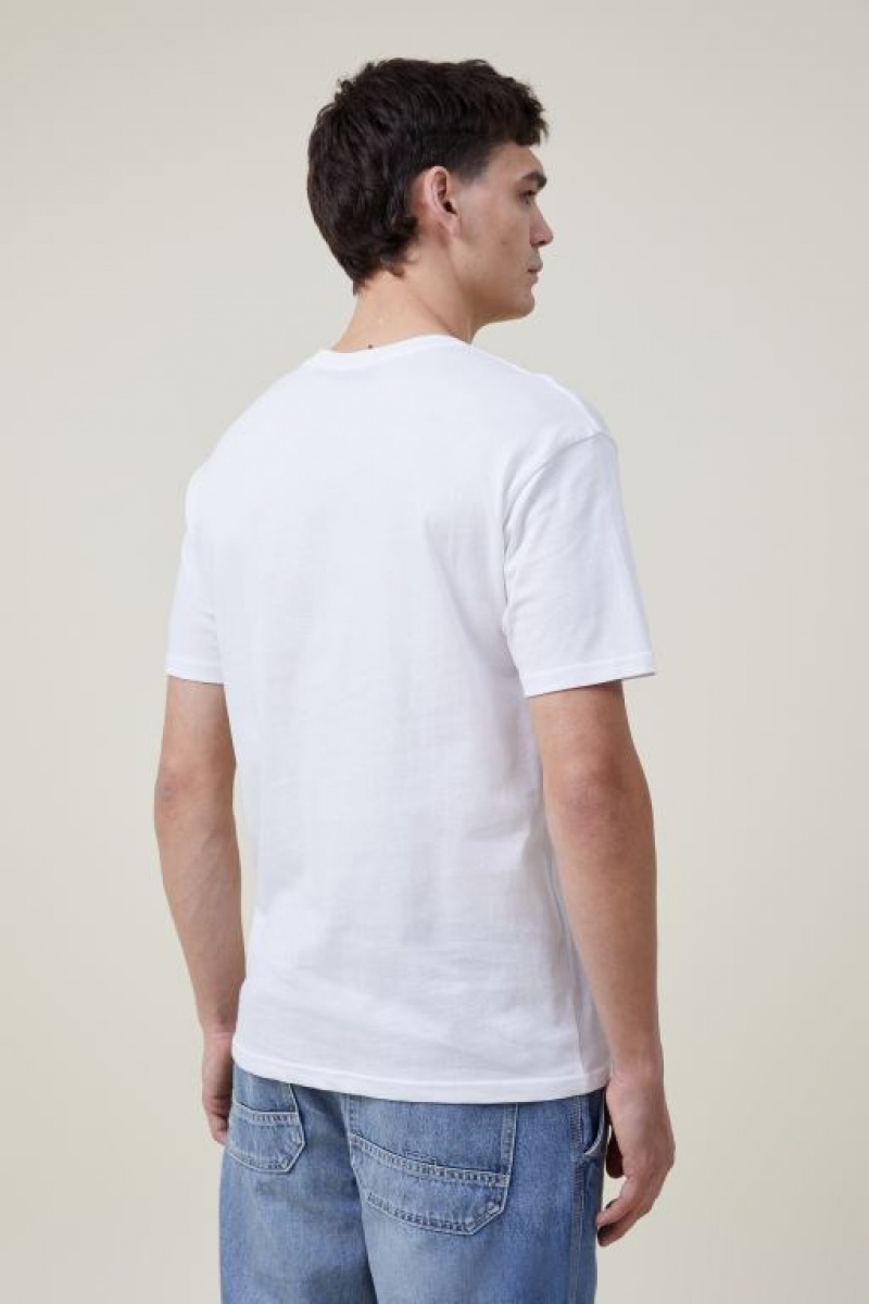 Camisetas Estampadas Cotton On Corona Premium Loose Fit Hombre Blancas | MXVM6oXQRO7
