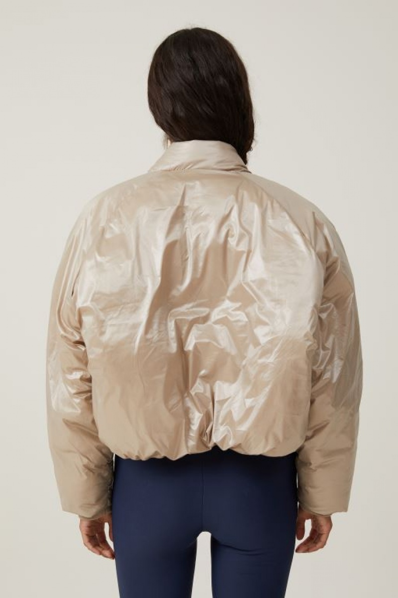 Chaquetas Cotton On The Recycled Mother Puffer Bomber Mujer Blancas | 8Q4ysBjrvWG