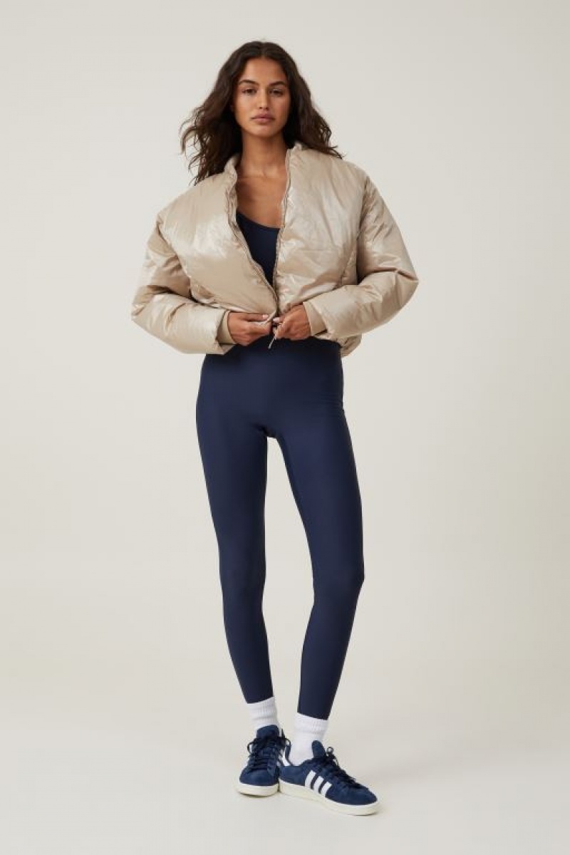 Chaquetas Cotton On The Recycled Mother Puffer Bomber Mujer Blancas | 8Q4ysBjrvWG