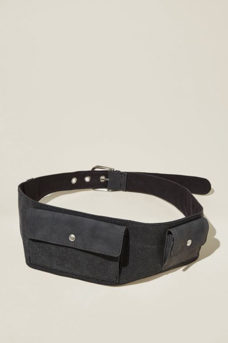 Cinturones Cotton On Stage Left Utility Mujer Negras Negras | uo77U6s3LAW