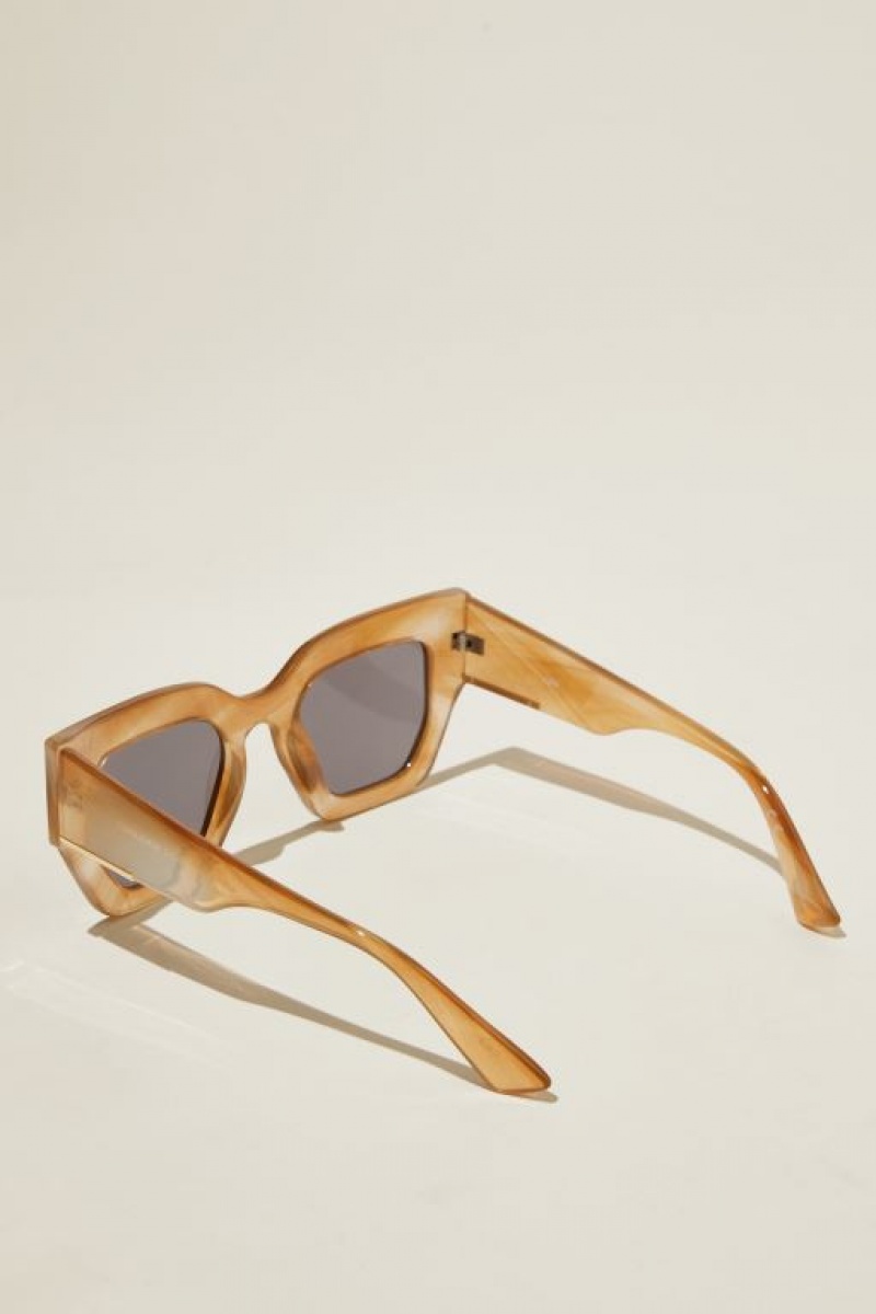 Gafas de Sol Cotton On Aubrey Oversized Mujer Rayadas | dgUKuimLrIE