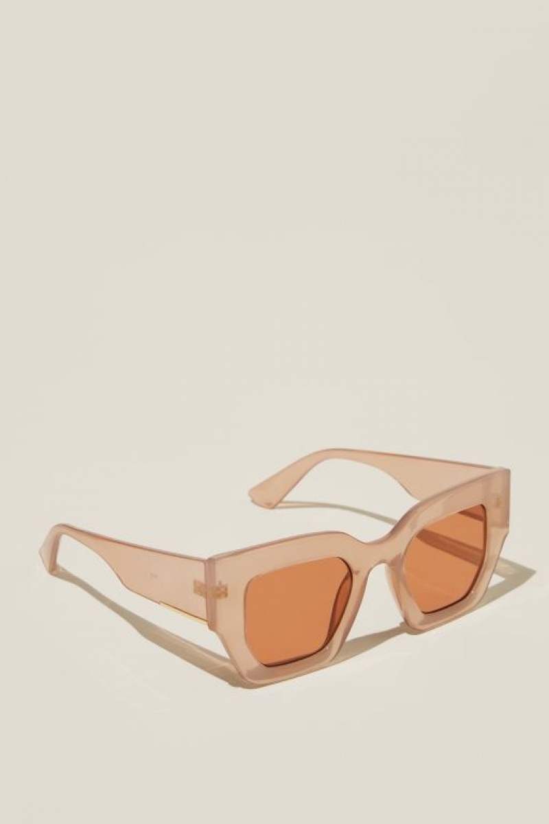 Gafas de Sol Cotton On Aubrey Oversized Mujer Gris | 9Ug5yrGdpJv