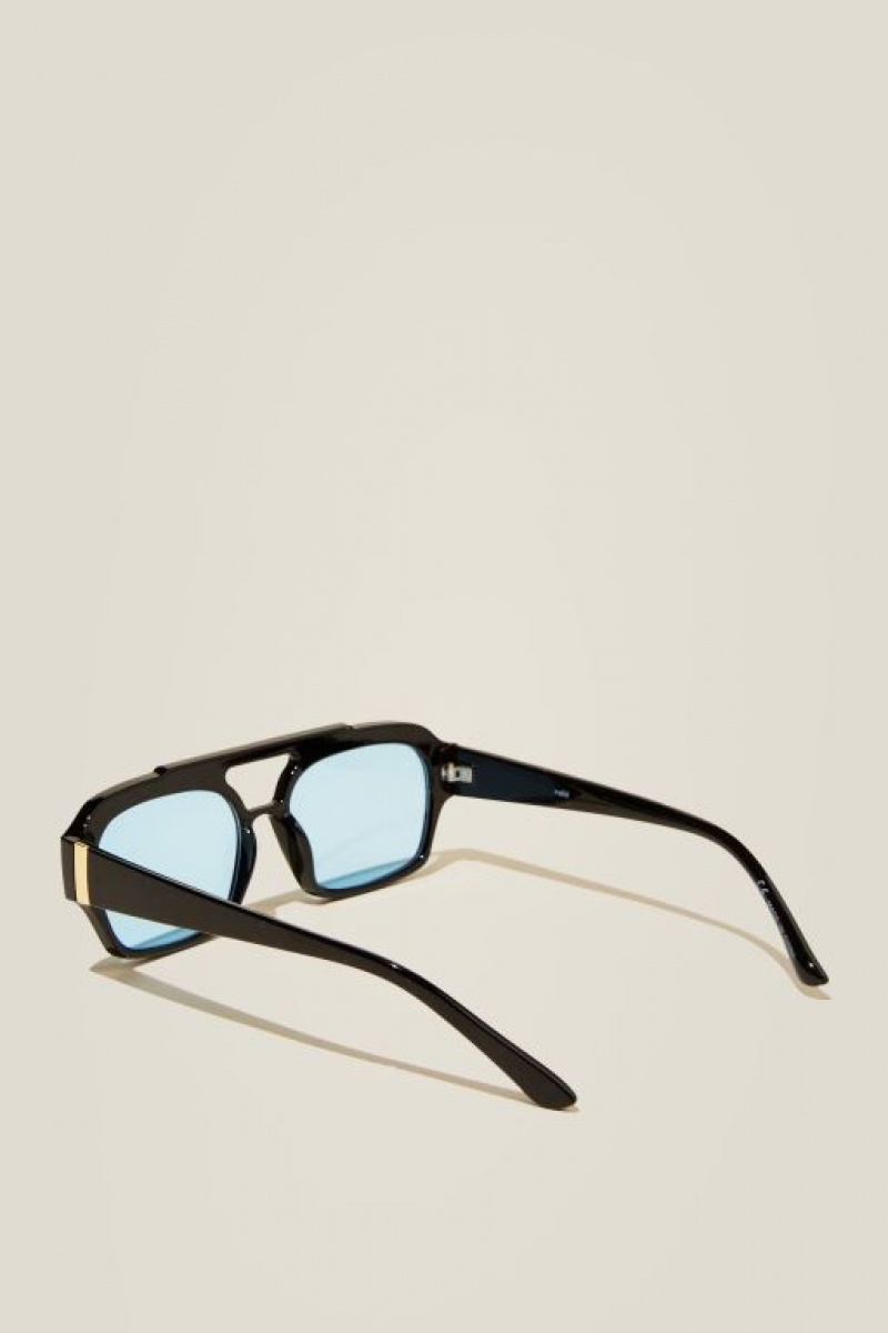 Gafas de Sol Cotton On Lex Aviator Mujer Negras Azules | NROAEztRjkz