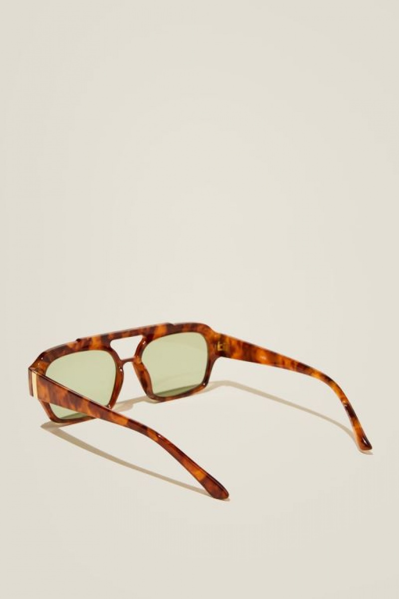 Gafas de Sol Cotton On Lex Aviator Mujer Kaki | fBi28DCcI4h