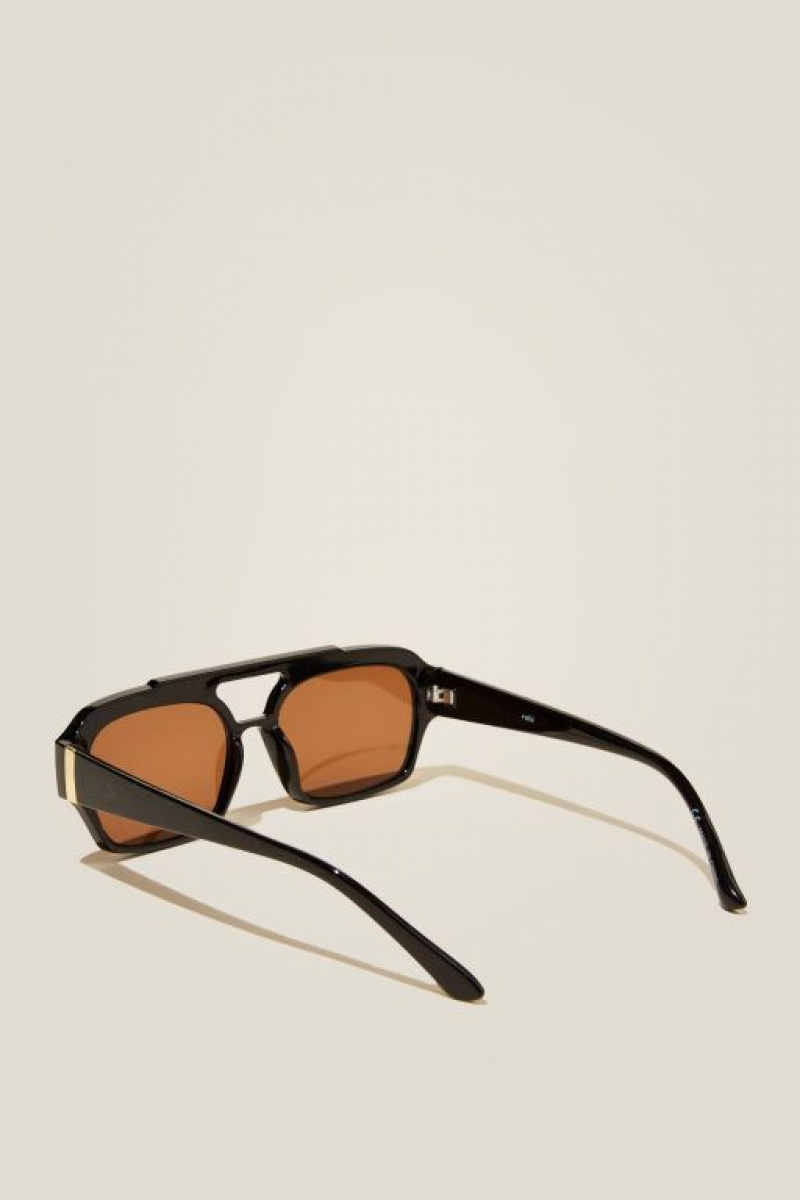 Gafas de Sol Cotton On Lex Aviator Mujer Negras Marrones | x4azjDebOoL