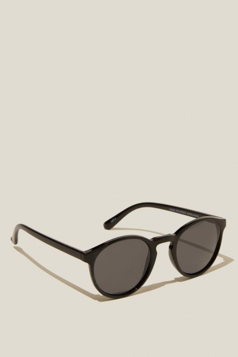 Gafas de Sol Cotton On Lorne Polarized Hombre Negras | eDsasvJULYb