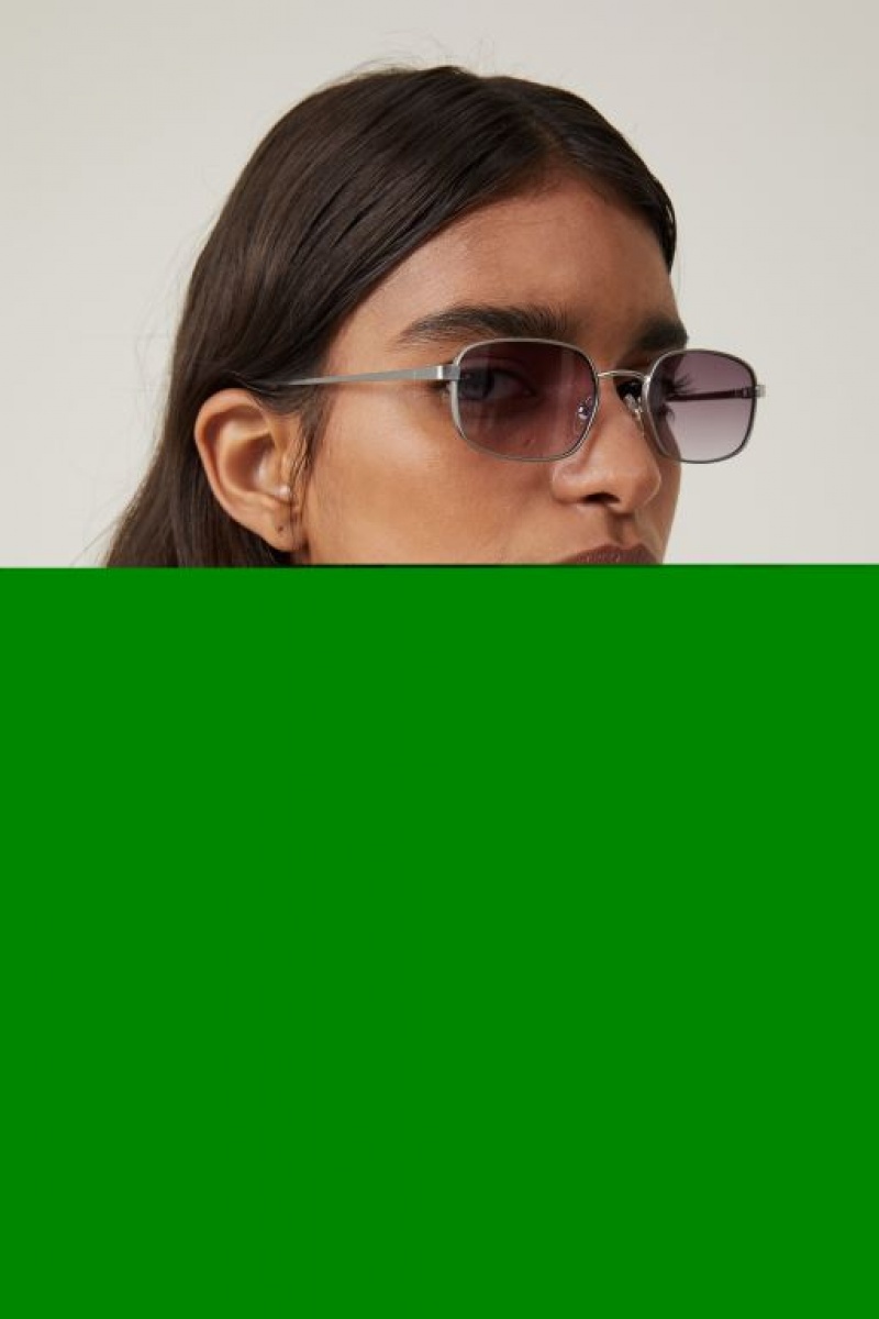 Gafas de Sol Cotton On Taylor Metal Mujer Plateadas Moradas | dTFYR1TtRNd
