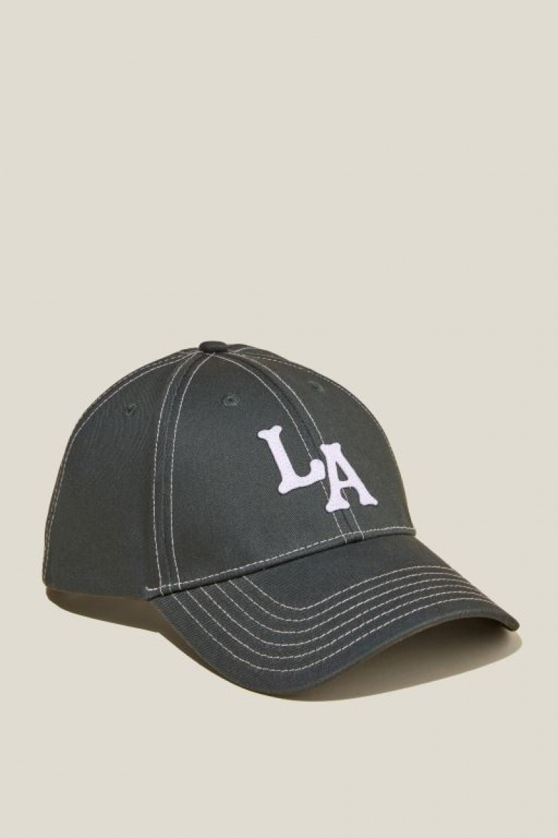 Gorras Cotton On 6 Panel Ball Hombre Verde | F9JgfvKdiHf
