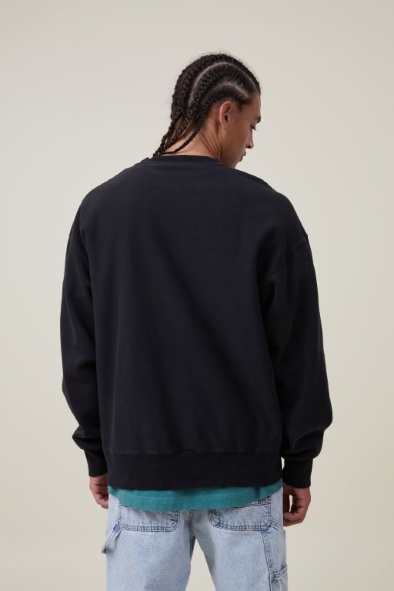 Jerséis Cotton On Oversized Crew Sueter Hombre Negras | 9DaKYjMbwRU