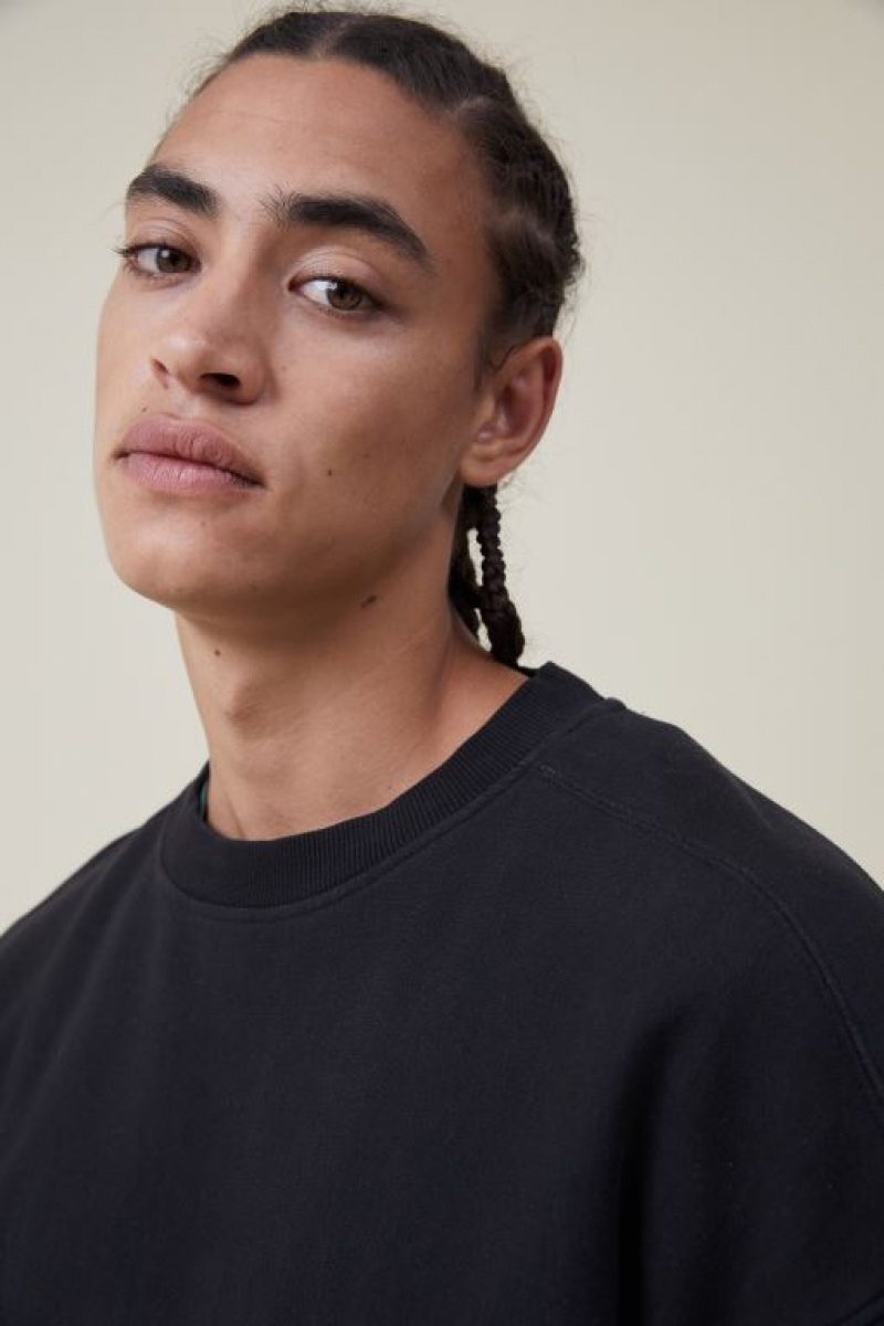 Jerséis Cotton On Oversized Crew Sueter Hombre Negras | 9DaKYjMbwRU