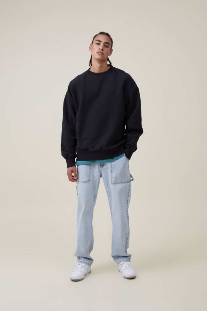 Jerséis Cotton On Oversized Crew Sueter Hombre Negras | 9DaKYjMbwRU