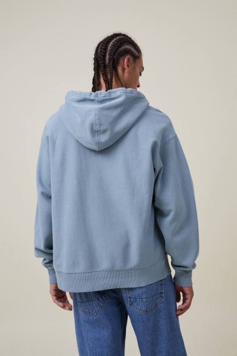 Jerséis Cotton On Oversized Zip Up Hoodie Hombre Turquesa | nLv3SvnbbhO