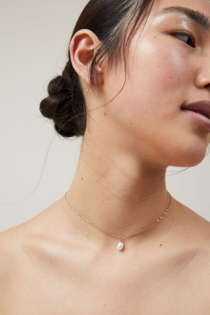 Joyería Cotton On Impermeables Pendant Necklace Mujer Doradas | TFyYTWph14h