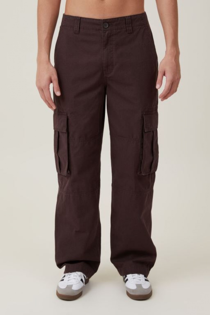 Pantalon Cotton On Baggy Cargo Hombre Chocolate Oscuro | 3nY5KDhxRhv
