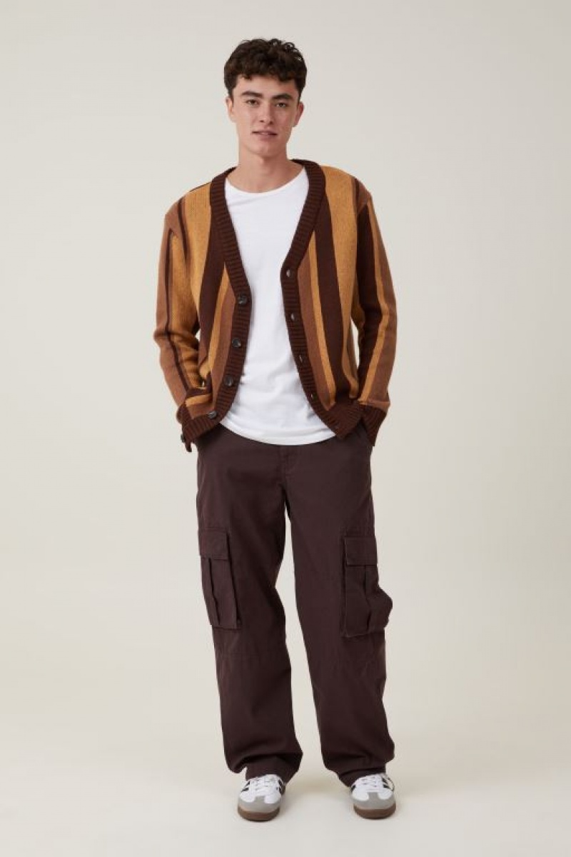 Pantalon Cotton On Baggy Cargo Hombre Chocolate Oscuro | 3nY5KDhxRhv