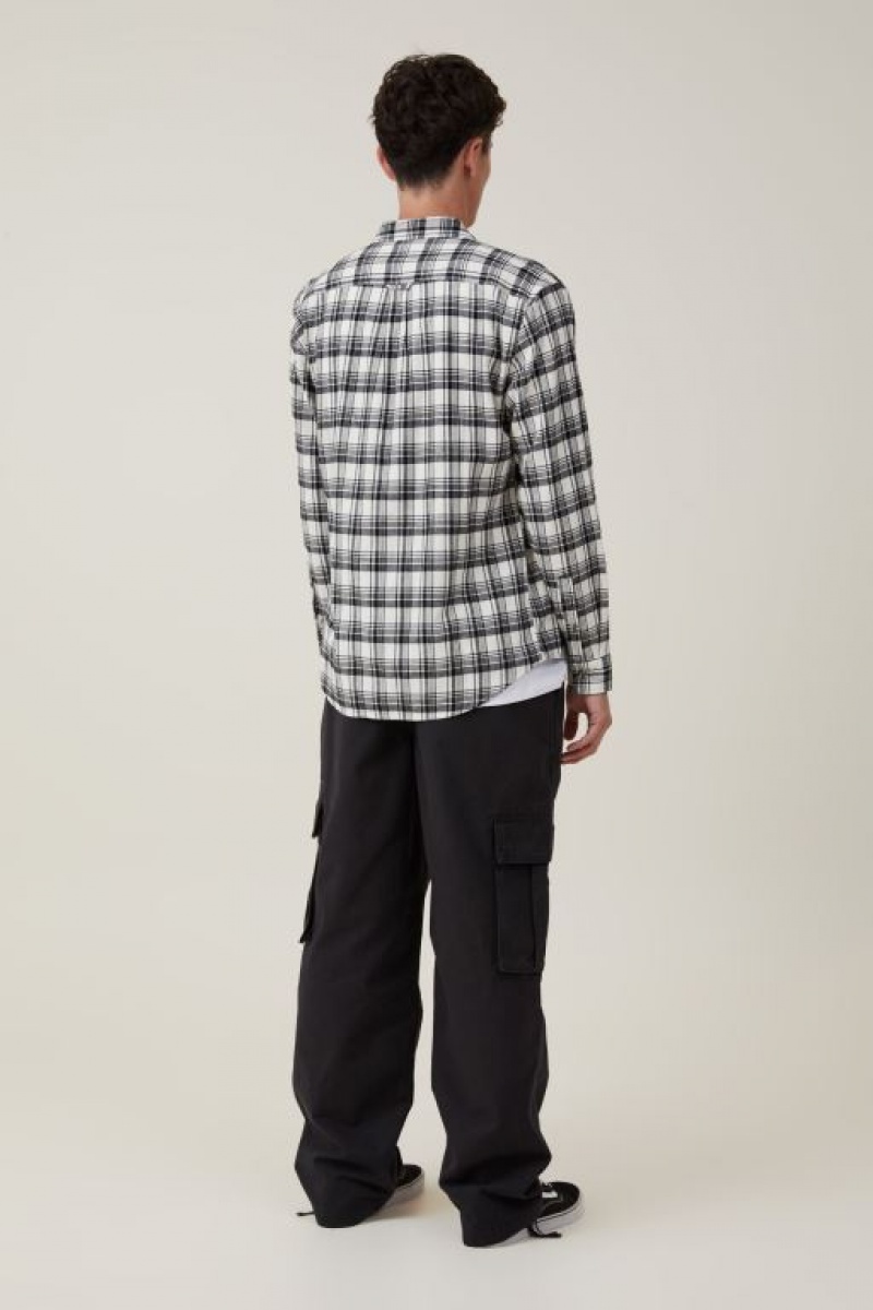 Pantalon Cotton On Baggy Cargo Hombre Negras | BugGD580XO9