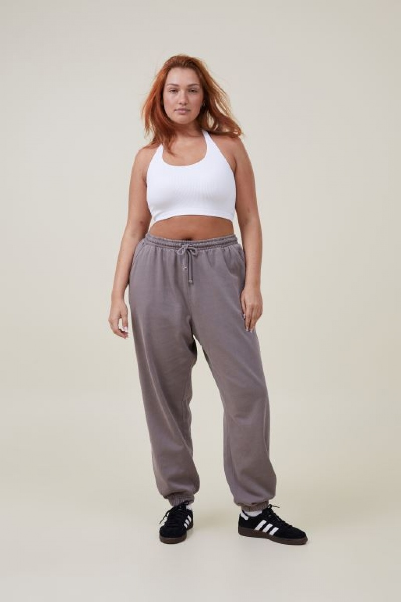 Pantalon Cotton On Classic Washed Pista Mujer Beige | 828hyfY2wsk