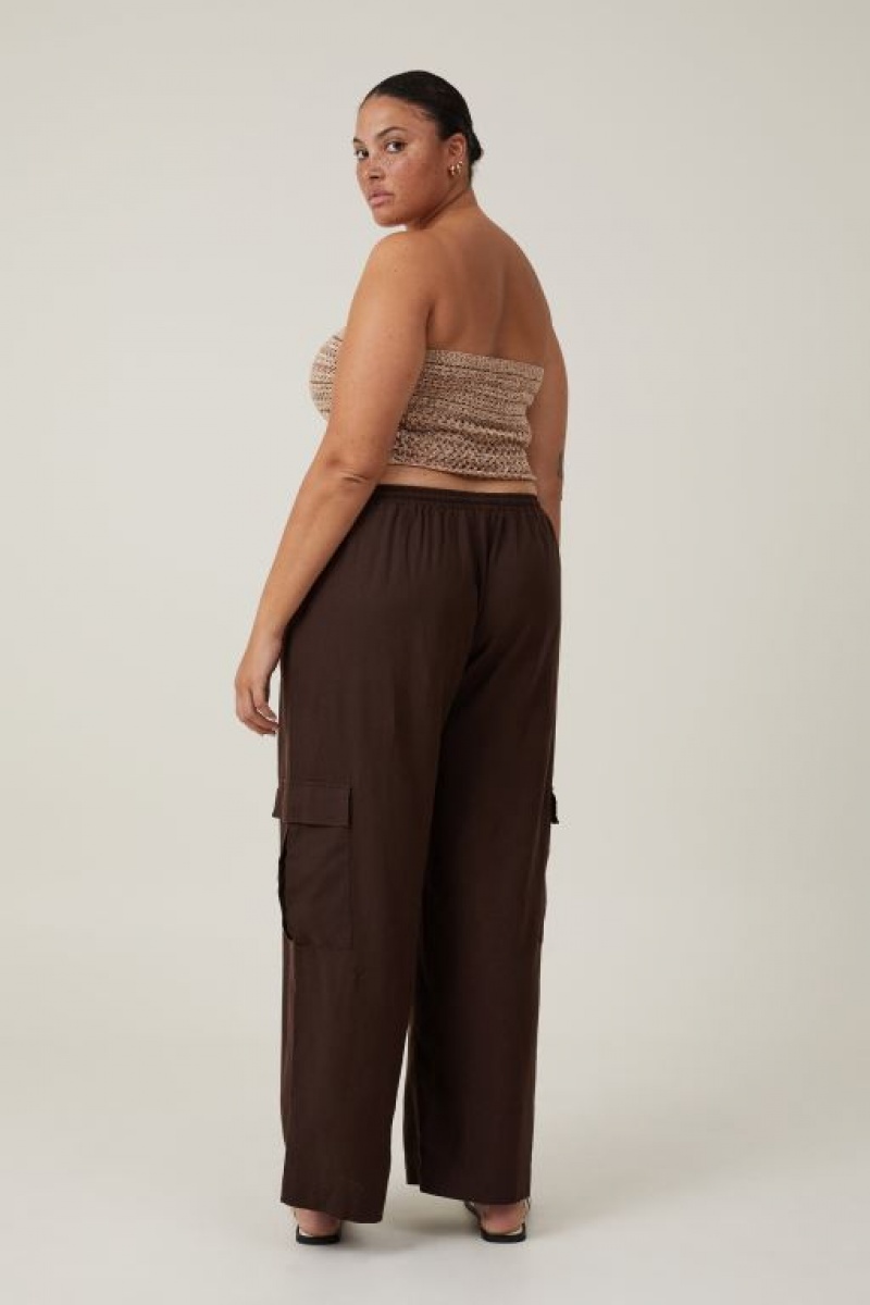 Pantalon Cotton On Haven Utility Anchos Leg Mujer Verde Menta | mPw129CAlyF
