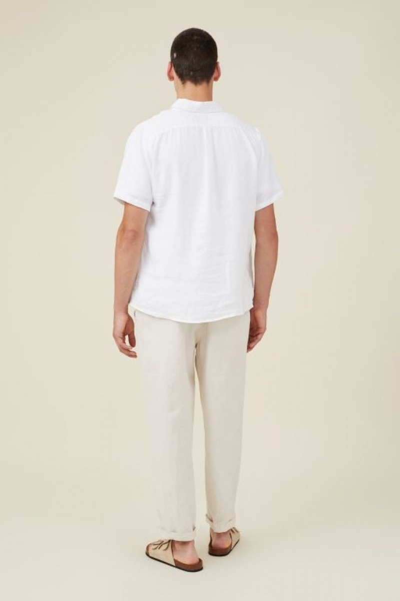Pantalon Cotton On Linen Hombre Beige | Af4VcoAGcJm