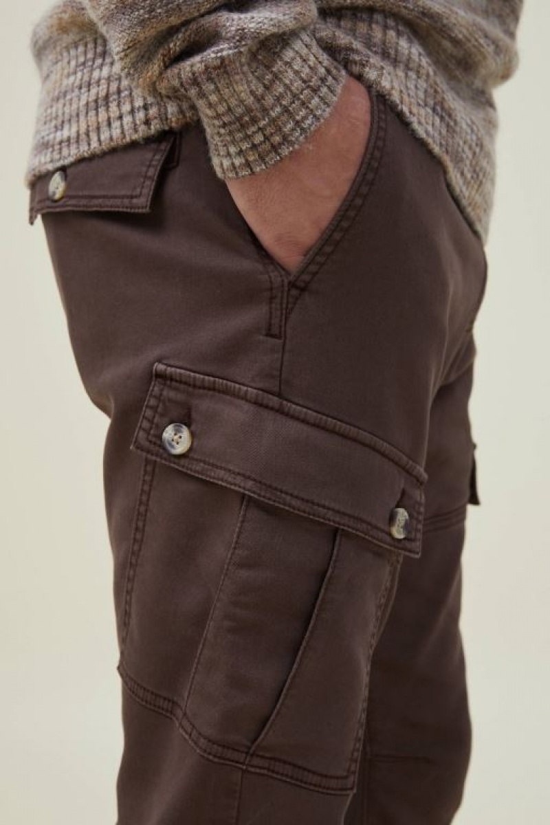 Pantalon Cotton On Military Cargo Hombre Chocolate | bNmisiDpEWa