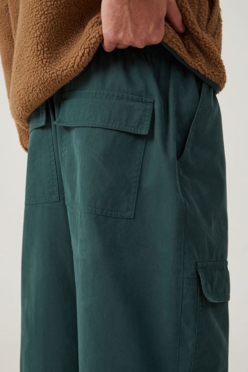 Pantalon Cotton On Parachute Super Baggy Hombre Verde | qDO0EhCaErJ