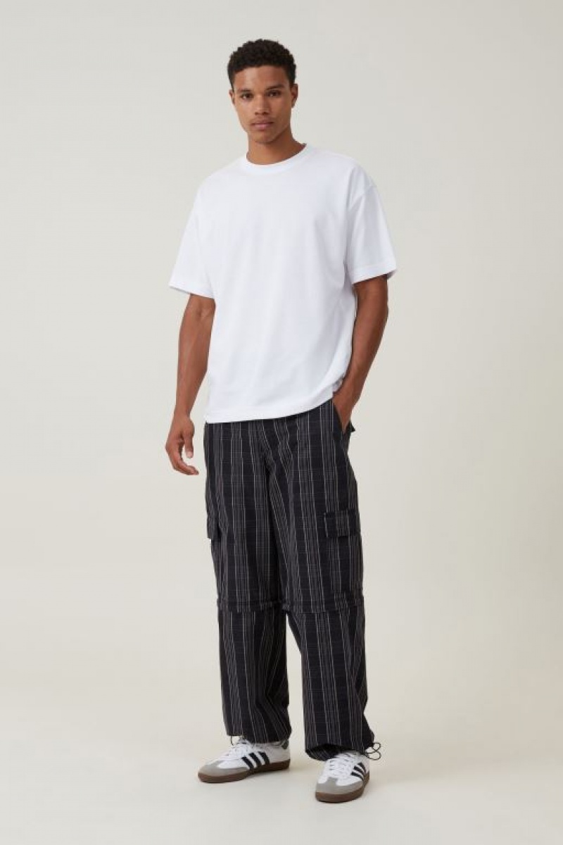 Pantalon Cotton On Parachute Zip Off Hombre Negras | FuNe7TVpKFe