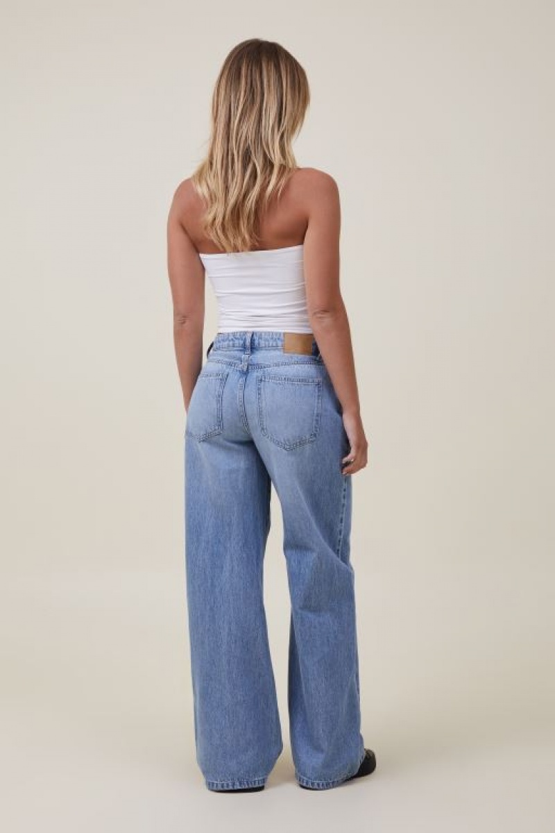 Pantalon Cotton On Relaxed Anchos Leg Jean Mujer Azules | ueBkHLAeAkx