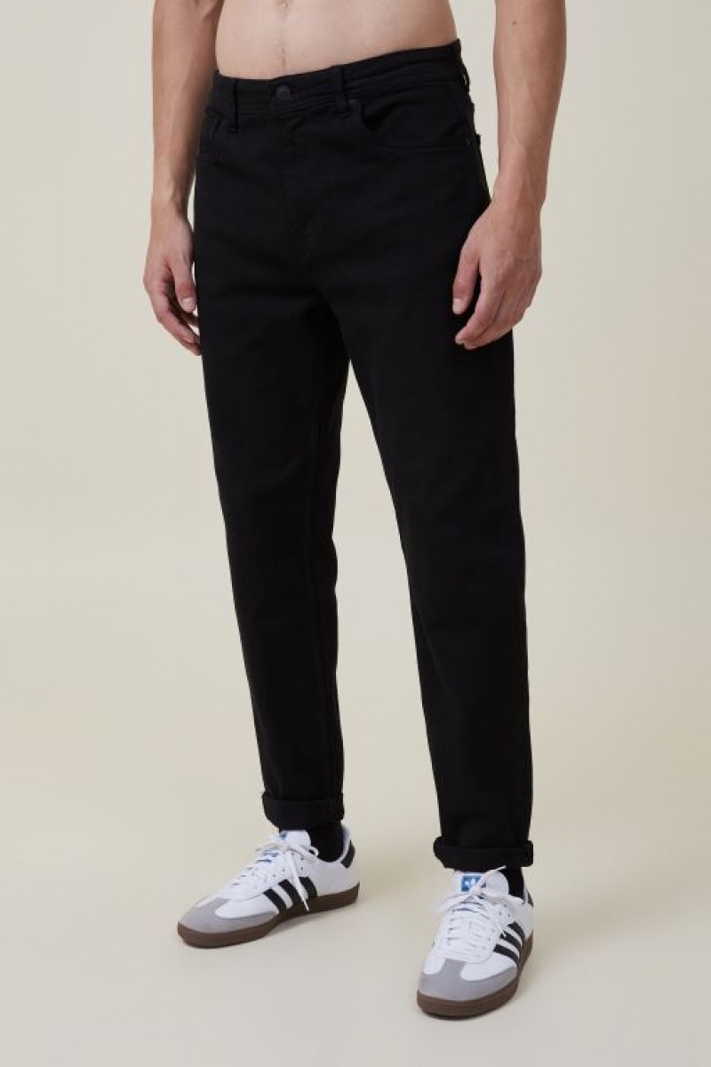 Pantalon Cotton On Relaxed Tapered Jean Hombre Negras | 1KflLP44a7H
