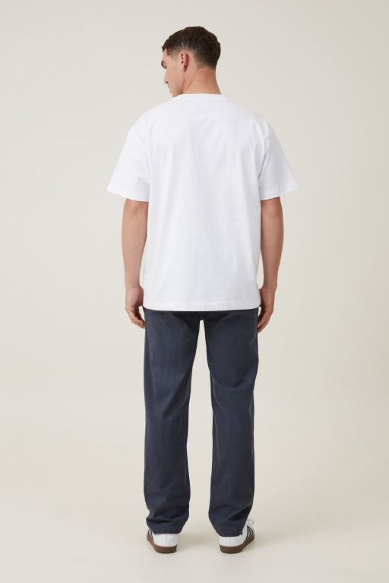 Pantalon Cotton On Tapered Flaco Chino Hombre Azul Marino | iCJDqFs25h8