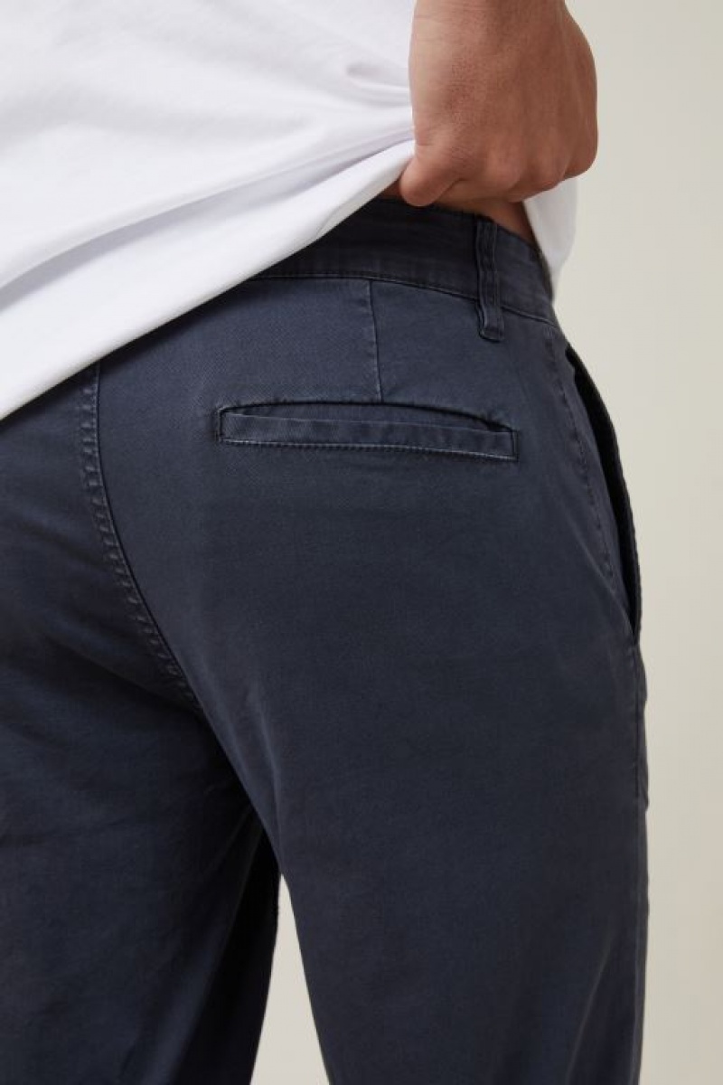 Pantalon Cotton On Tapered Flaco Chino Hombre Azul Marino | iCJDqFs25h8