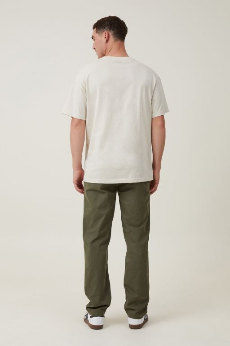 Pantalon Cotton On Tapered Flaco Chino Hombre Verde Oliva | X41JhPhA56T