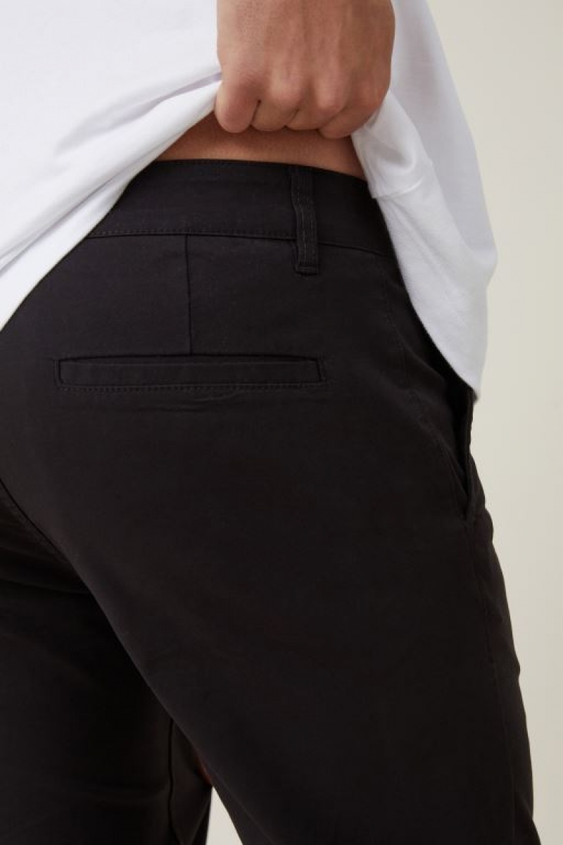 Pantalon Cotton On Tapered Flaco Chino Hombre Negras | alT8RkOjkD7