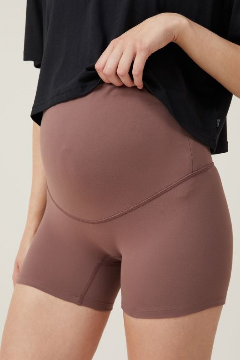 Pantalones Cortos Ciclismo Cotton On Maternity Ultra Soft Yoga Mujer Gris Oscuro Marrones | sbFAwF6hcbw