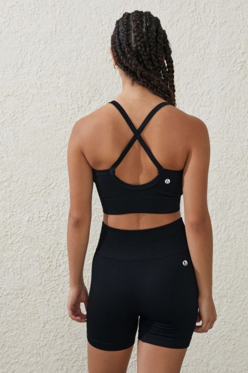 Pantalones Cortos Ciclismo Cotton On Seamless Rib Mujer Negras | jLXb1FVmlmE