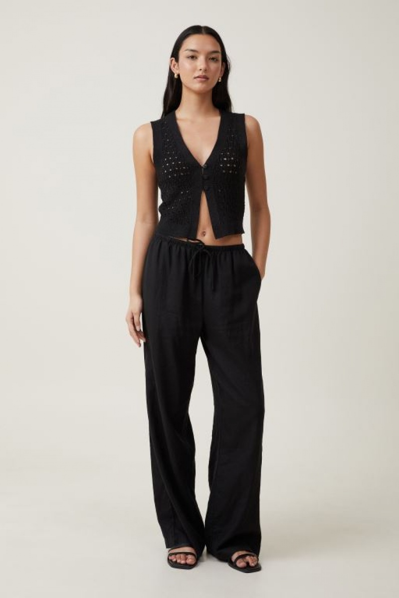 Prendas De Punto Cotton On Sparkle Mesh Vest Mujer Negras | T6ccYUh4mwq