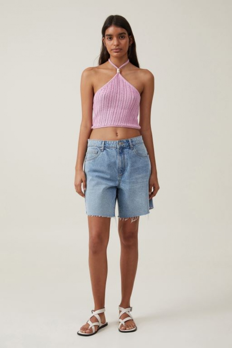 Prendas De Punto Cotton On Summer Crochet Halter Mujer Rosas | 70NDsMw5IaI