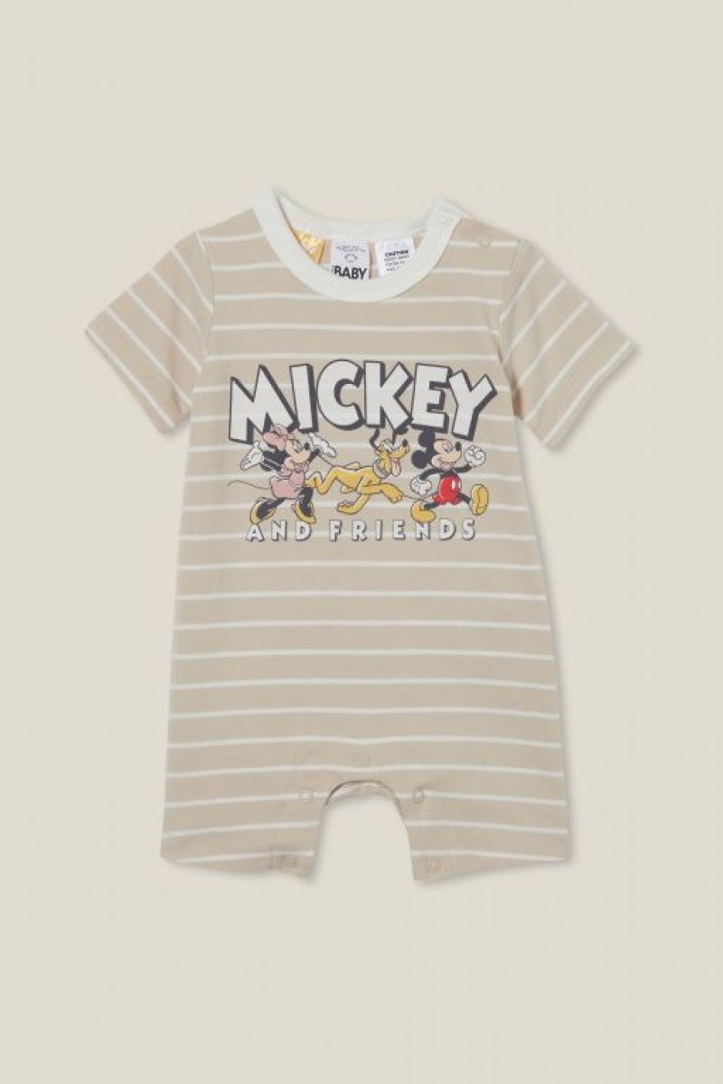 Rompers Cotton On The Corta Sleeve Ringer Romper-Lcn Bebe Amarillo Claro | uWL4Mvb3W9r