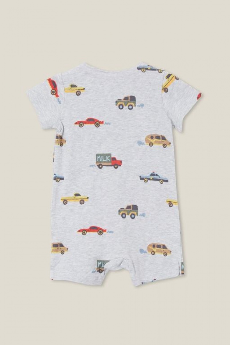Rompers Cotton On The Corta Sleeve Zip Bebe Cloud | tkmank0g9n3