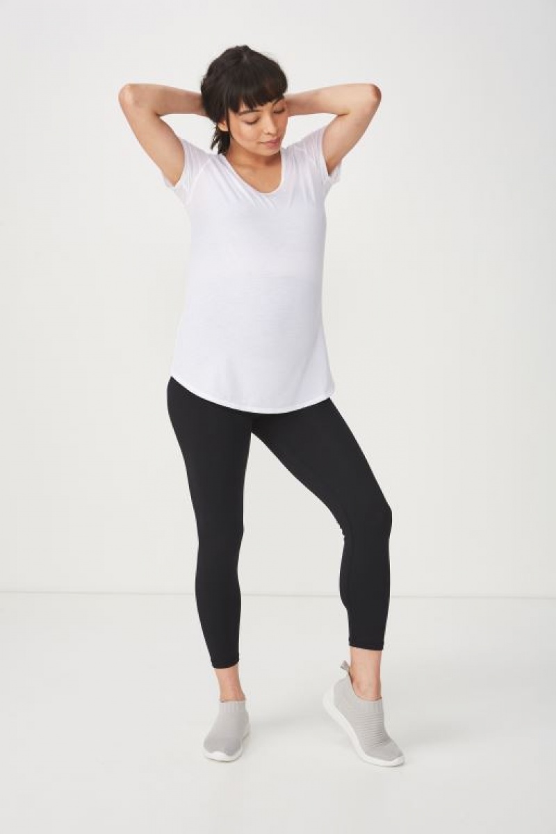 Ropa de Premamá Cotton On Gym T Shirt Mujer Blancas | 6epQWAlbJP1