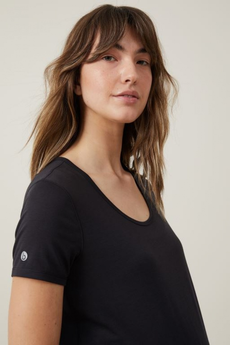 Ropa de Premamá Cotton On Gym T Shirt Mujer Negras | SDEVg2w5T1x