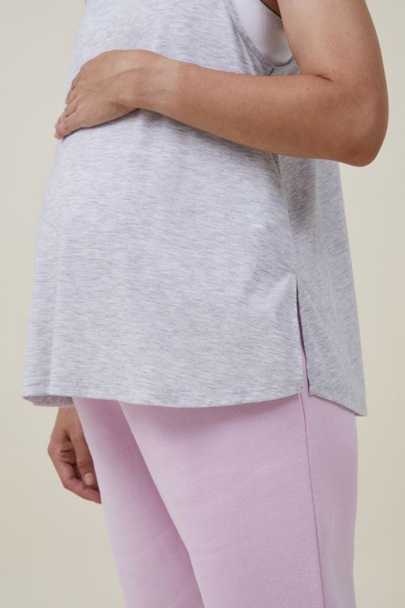 Ropa de Premamá Cotton On Tank V2 Mujer Gris | asUaKCULxsB