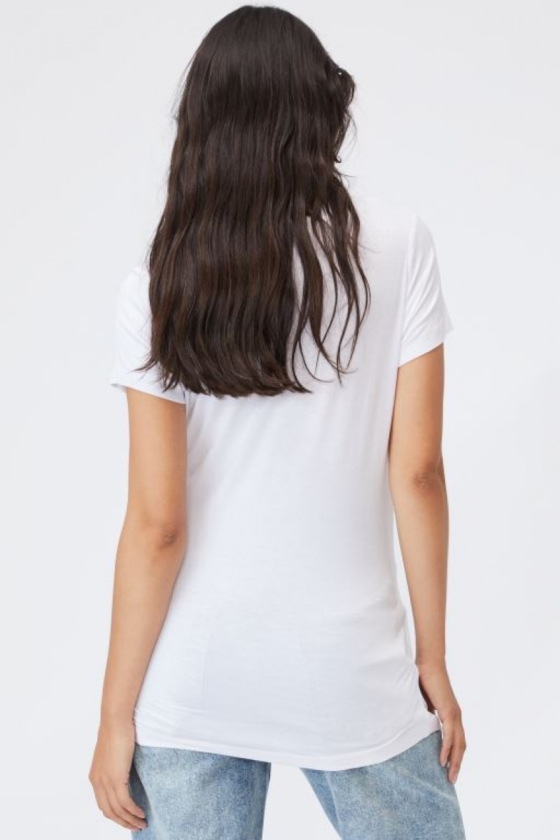 Ropa de Premamá Cotton On Wrap Front Corta Sleeve Top Mujer Blancas | qXb4XgFukAz
