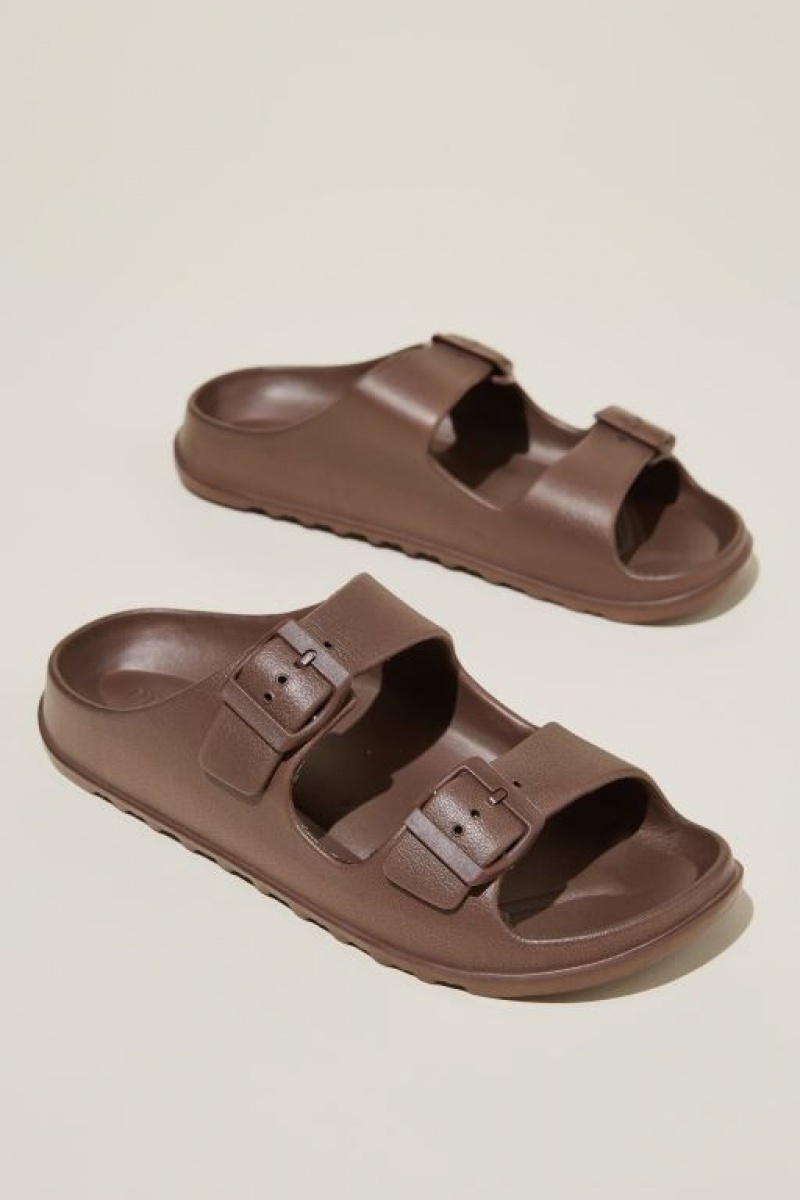 Sandalias Cotton On Bronte Double Hebilla Chanclas Mujer Marrones | qBnBgXHRhdL