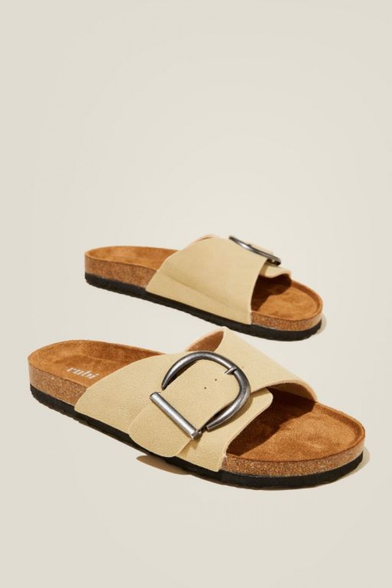 Sandalias Cotton On Rex Single Correa Chanclas Mujer Marrones | lpd1yQ8OKzY