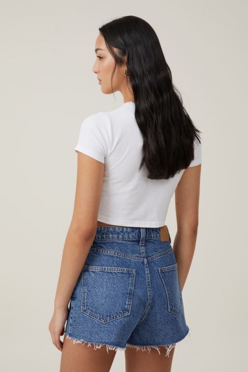 Short Cotton On High Mom Denim Mujer Azules | aW79rhQxRve