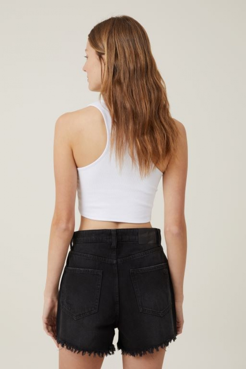 Short Cotton On High Mom Denim Mujer Negras | EHe7W1jPQE4