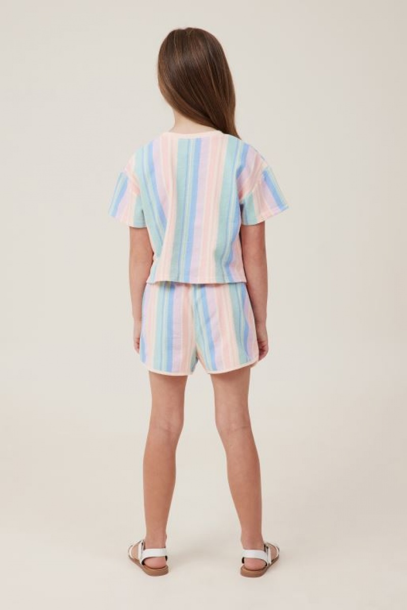 Short Cotton On Nina Knit Niña Multicolor Rayadas | RRkd04HSphO